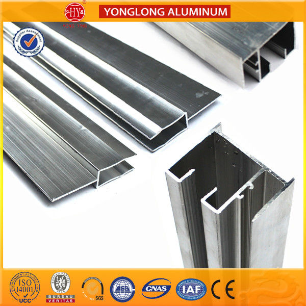 Anodized Silver 6063 Aluminum Window Frame Profile Corrosion - Resistant
