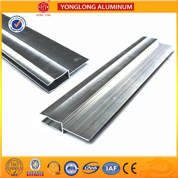 Silver / Champagne Anodized Aluminum Extrusion Profiles For Industrial