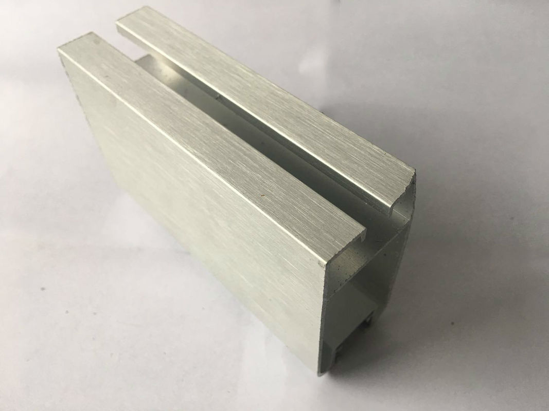 Silver Oxide Anodized Aluminum Profiles Length Customized Wear Resistant