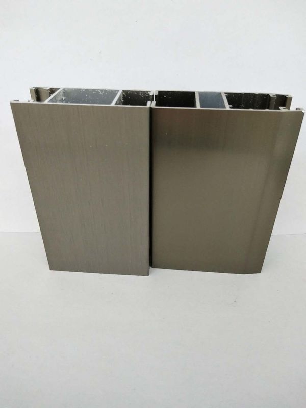 Rectangle Shape Powder Coated Aluminium Extrusions Strong Adhesion