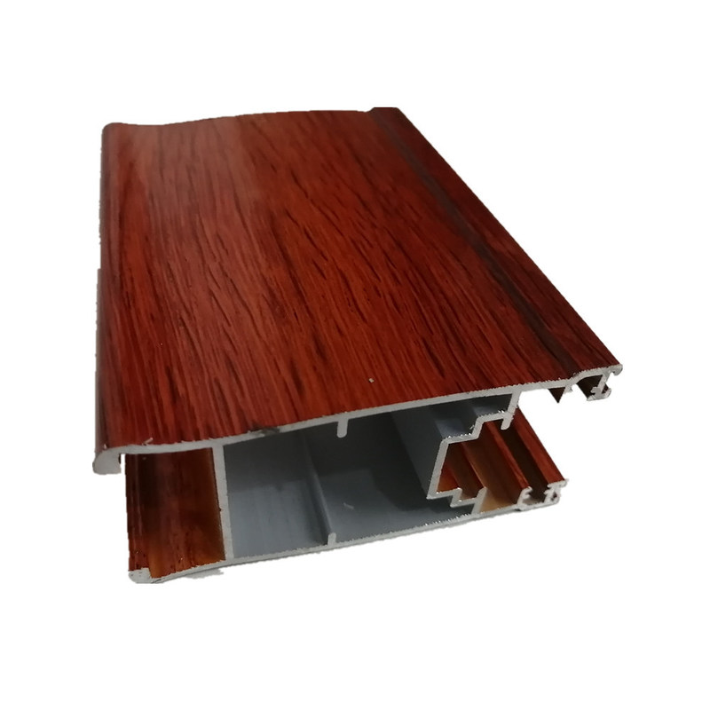 6063 Customized Wood Finish Extruded Aluminium Window Profile ...