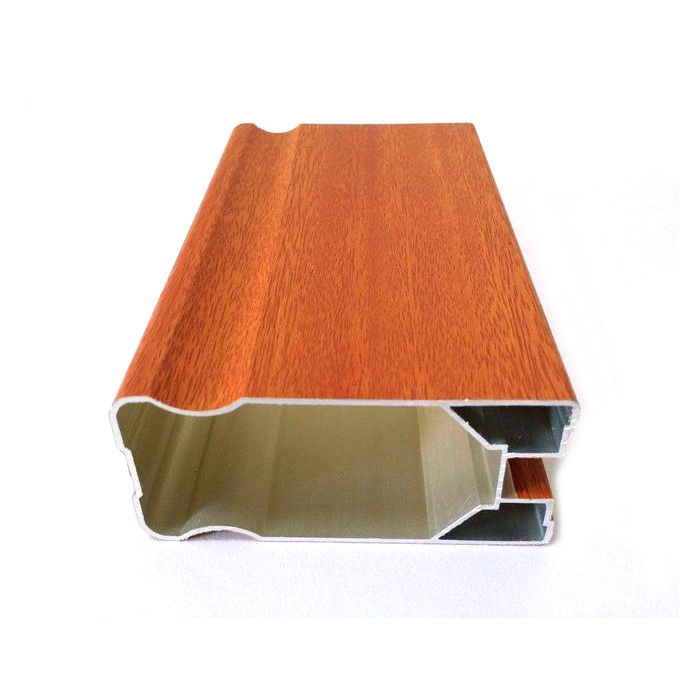 Customized Shape 6m Wood Grain Aluminium Profiles