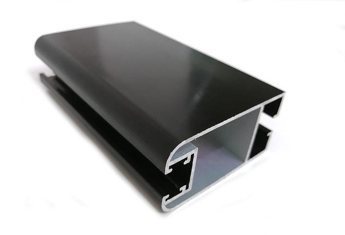 Black Anodized Extruded Aluminium Window Profiles 6063 for Glass Window ...