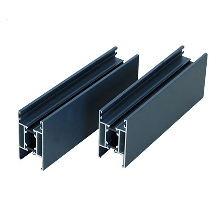 0.8-5.0mm 6063 T5 Blue Powder Coated Aluminium Extrusions Profiles For Doors Frame