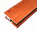 Flat Open Wood Finish Aluminium Profiles 6005 / 6063 For Window