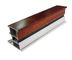 Custom Wooden Finish Aluminum Profiles Extrusion Section For Decoration,Strong Impact Resistance