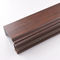 Wooden Grain Aluminum Extrusion Profile , Auminum CNC Processing Section For Glass Curtain Wall