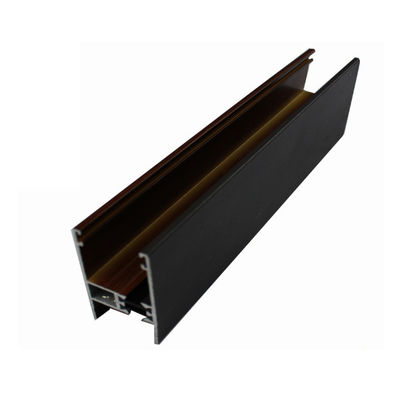 Wood Finished Kitchen Cabinet Profiles , Industrial Aluminum Extrusion