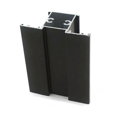 Black Anodized Aluminium Window Frame Profiles For Construction