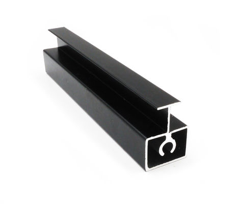 6m Black Anodized Extruded Aluminium Profile Sliding Wardrobe Doors ...