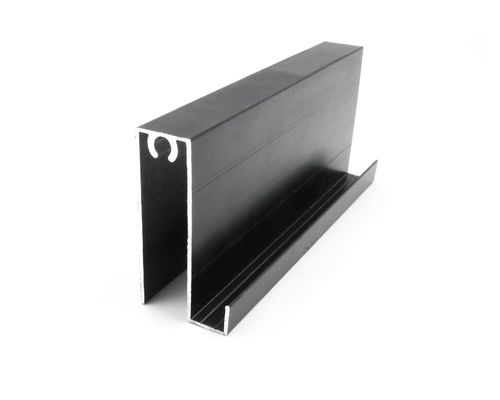 6m Black Anodized Extruded Aluminium Profile Sliding Wardrobe Doors ...