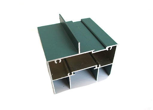 6063 Alloy Aluminum Sliding Window Frame Green Powder Coating