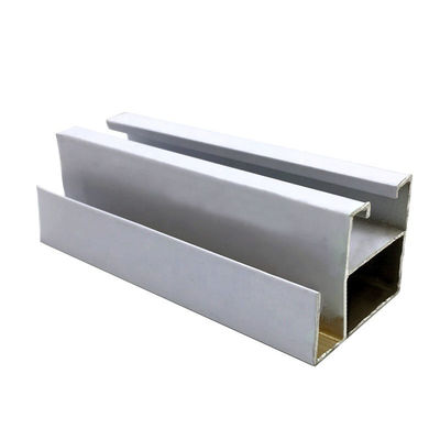 6063 Sand Silver Anodized Aluminium Sliding Windows Frame For Building ...