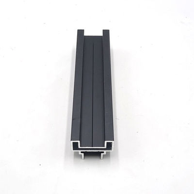 Residential Narrow Sliding Black Aluminum Extrusion Profiles For Door ...