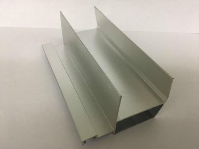 Silver White Sand Blasting Aluminum Window Profiles High Structural ...